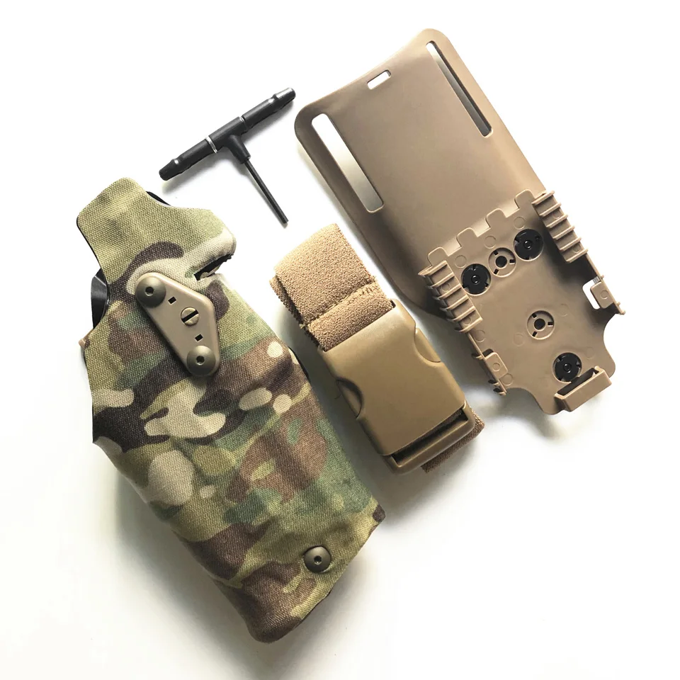 Фото TMC G17 X300 Тактическая поясная кобура Адаптер для ног с ремешком Набор быстроразъемных кобуров №2