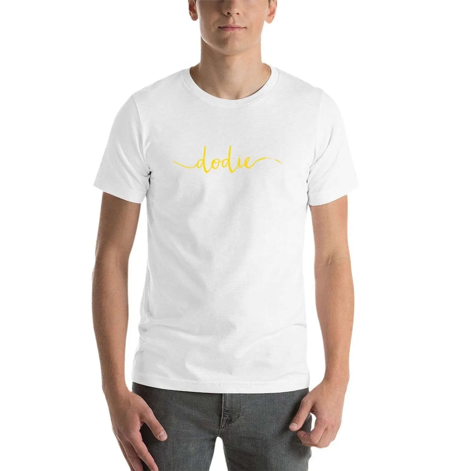 Фото Dodie-Cursive футболка мужская футболка мужские футболки для мужчин футболка №4