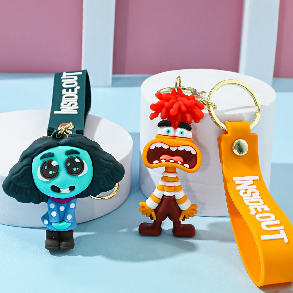 Брелок для ключей с рисунком аниме Pixar Inside Out 2, радость, smutek, гнев, разрыв и тревоги — коллекционный брелок для рюкзака, ключей, подарков (art.: 3920cdc9aa027) - 3920cdc9aa027
