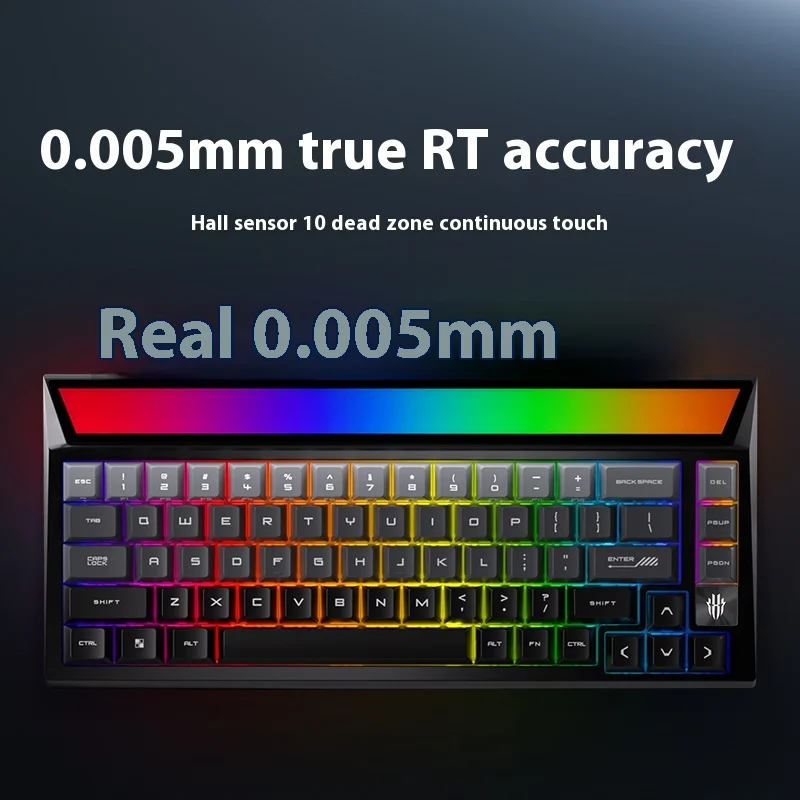 Фото Nubia Redmagic GK67 Ice Blade Магнитный переключатель Игровая клавиатура Проводная игровая клавиатура из алюминиевого сплава с ЧПУ 8K RT0.005MM Горячая замена RGB-клавиатура №3