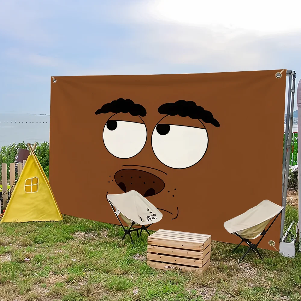 Мультяшный анимационный флаг B-Brickleberry-S для кемпинга, бара, пикника, вечеринки, украшения для дома, баннер