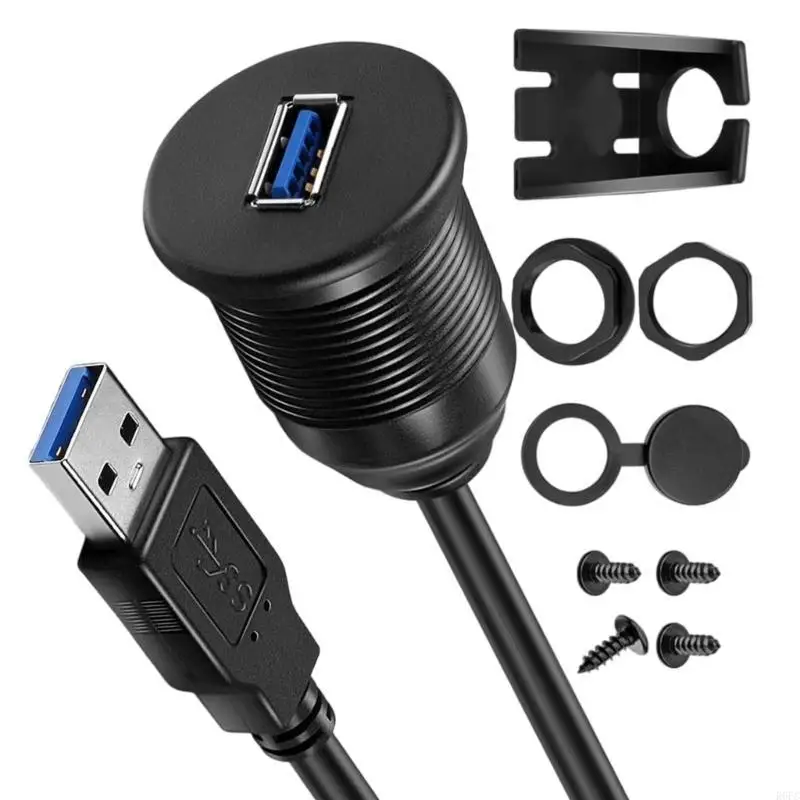 Фото USB3.0 мужского и женского слухового удлинительного кабеля водонепроницаемой для транспортных средств и морских №2