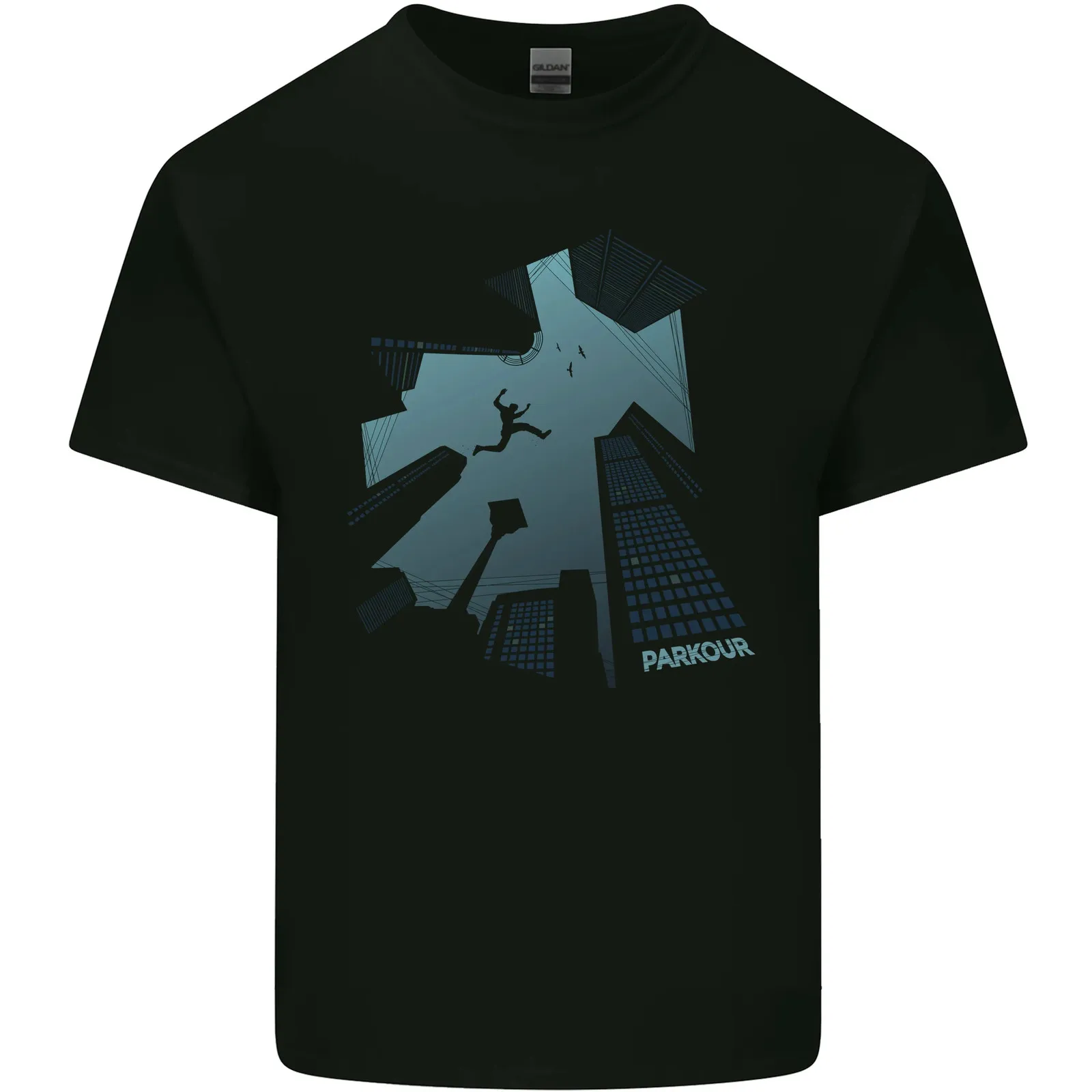 Детская футболка Parkour Building Landscape для мальчиков и девочек