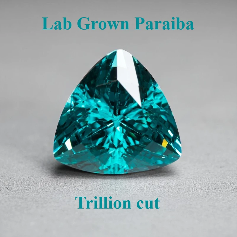 Выращенный в лаборатории Paraiba VVS1, неоновый синий цвет, драгоценный камень для DIY, подвески, расширенные ювелирные изделия, кольца, серьги, изготовление на выбор, сертификат AGL Украшения и аксессуары
