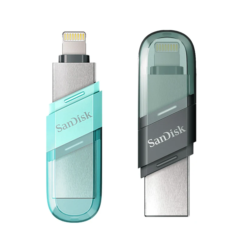 Флэш-накопитель USB SanDisk iXpand Flip OTG, флешка USB 3,1, 256 ГБ, 128 ГБ, 64 ГБ, MFi для iPhone, iPad и USB Type-A