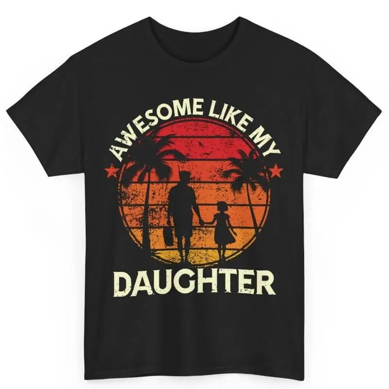 Мужская футболка Awesome Like My Daughter S на День отца в стиле ретро для папы