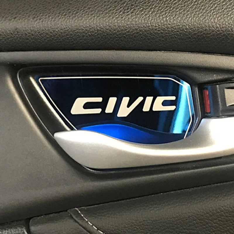 Наклейка на дверь автомобиля для Honda Civic 2016 2017 2018 2019 2020 2021 2022 2023