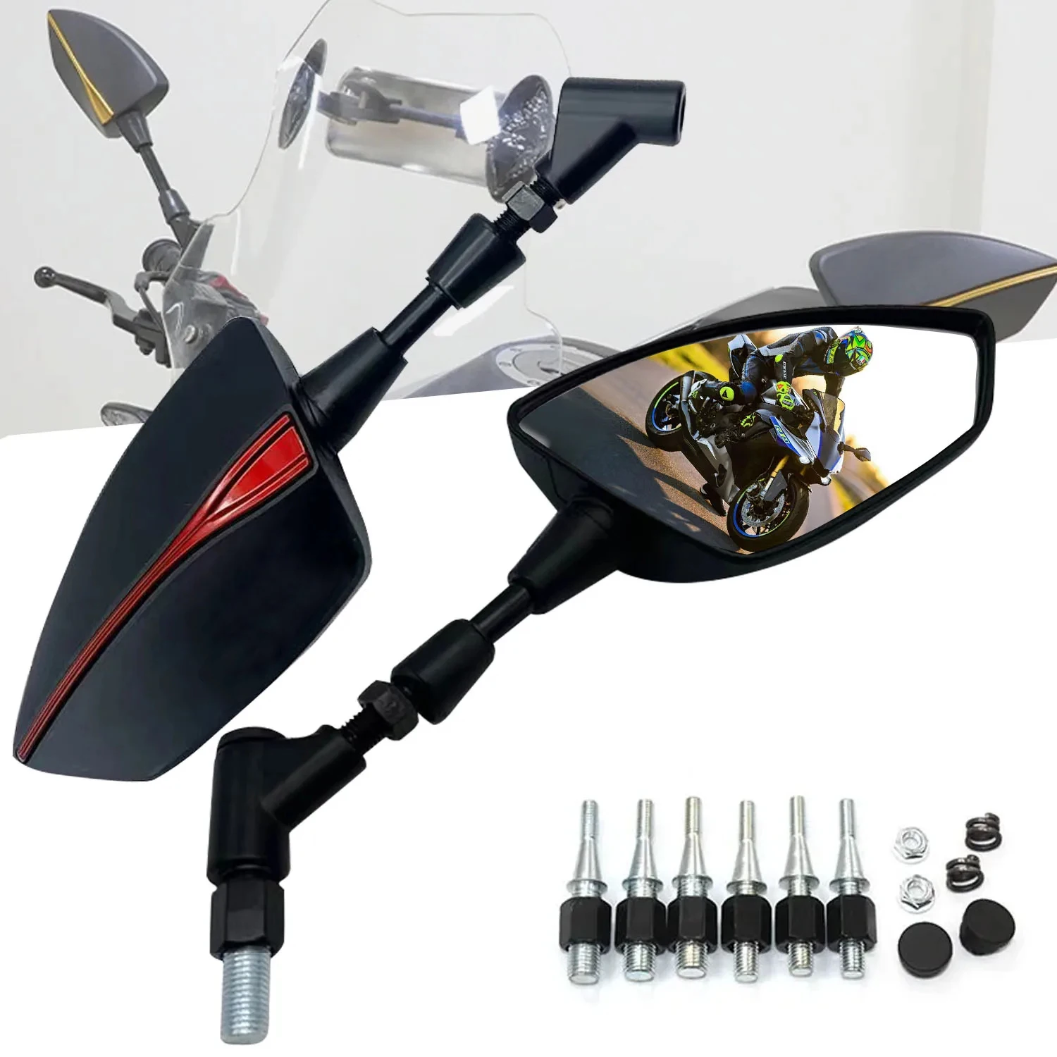 Универсальные регулируемые зеркала заднего вида для Benelli 180s 302 s TNT 125 135 150 250 300 BN 600 s 8/10 мм
