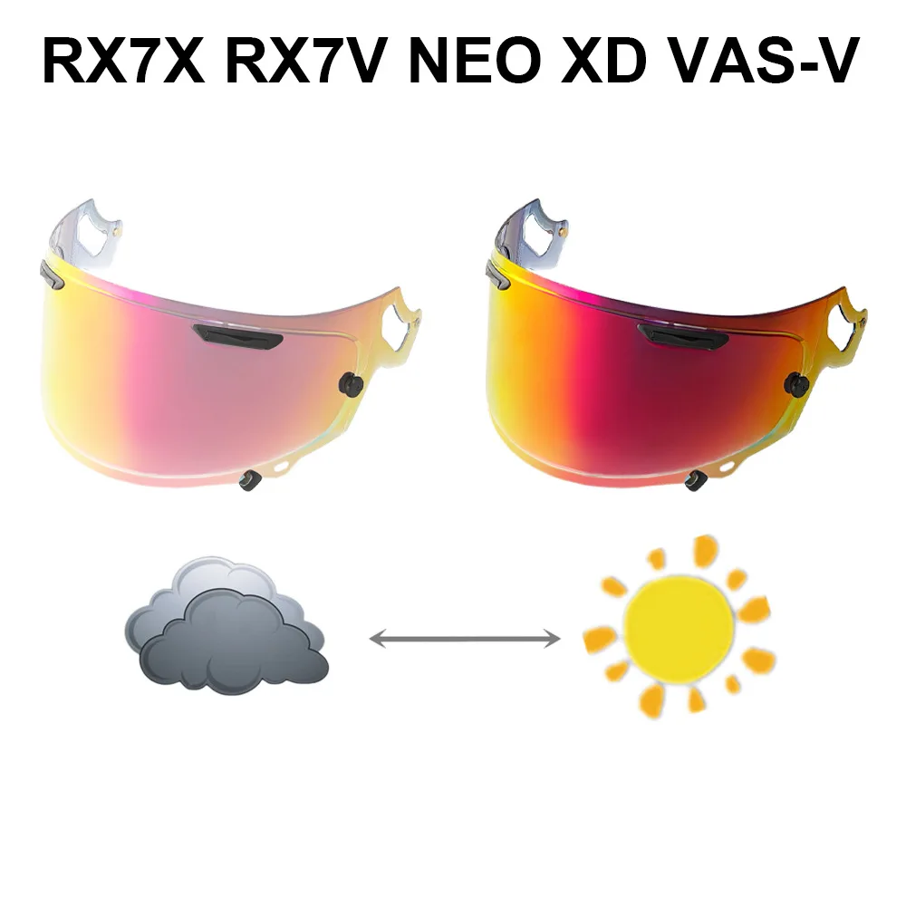 Объектив для шлема REVO, меняющий цвет, для линз высокой четкости RX7X, R1, R420, Aurora, меняющий цвет