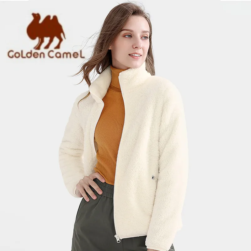 Уличные флисовые куртки GOLDEN CAMEL с бархатной подкладкой, теплый флисовый свитер, утепленная куртка для женщин, зимняя одежда 2023