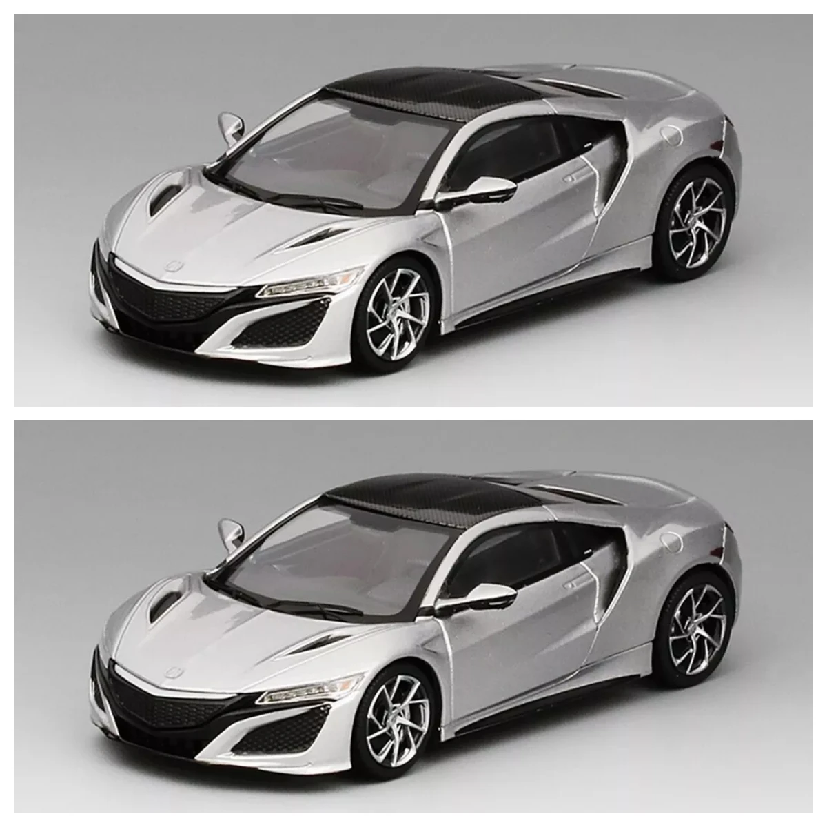 1:43 TSM NSX 2017, серебряная литая под давлением модель автомобиля, подарочная модель автомобиля, коллекция, ограниченная серия, игрушки для хобби