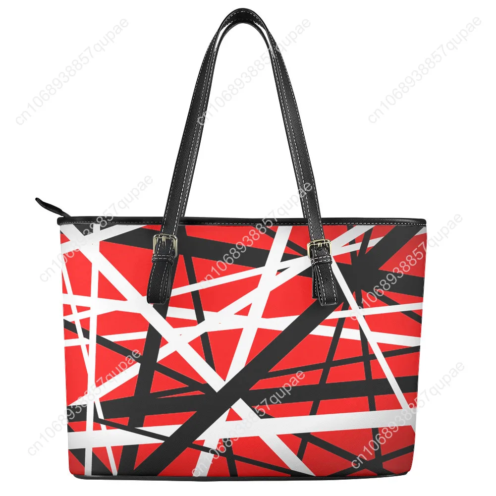 Van Evh 5150 Stripes Halen Rock Band, сумка на заказ, женская и мужская большая сумка, деловая кожаная сумка, дорожная сумка, подарок