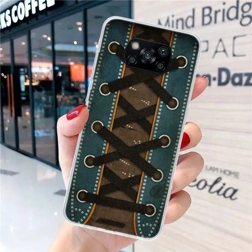 Фото Мягкий чехол для телефона Jeans Cowboy Denim с принтом для Xiaomi Poco X7 X6 X5 Pro X4 X3 Nfc F7 Ultra F6 Pro F5 M5s M5 M4 F4 Gt Coque Cover №2