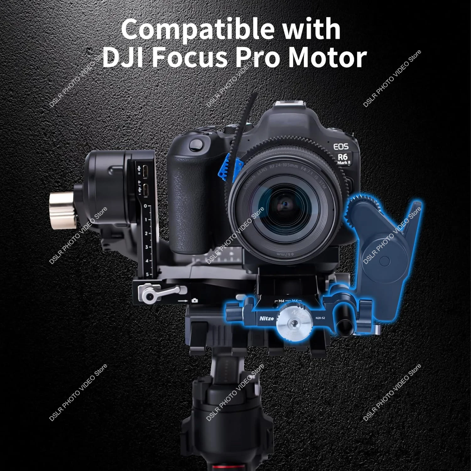 Фото Комплект противовесов Nitze для стабилизаторов DJI RS 4 Pro/RS 4/RS 3 Pro/RS 3/RSC 2/RS 2, с противовесами 50 г/100 г, монтаж №5
