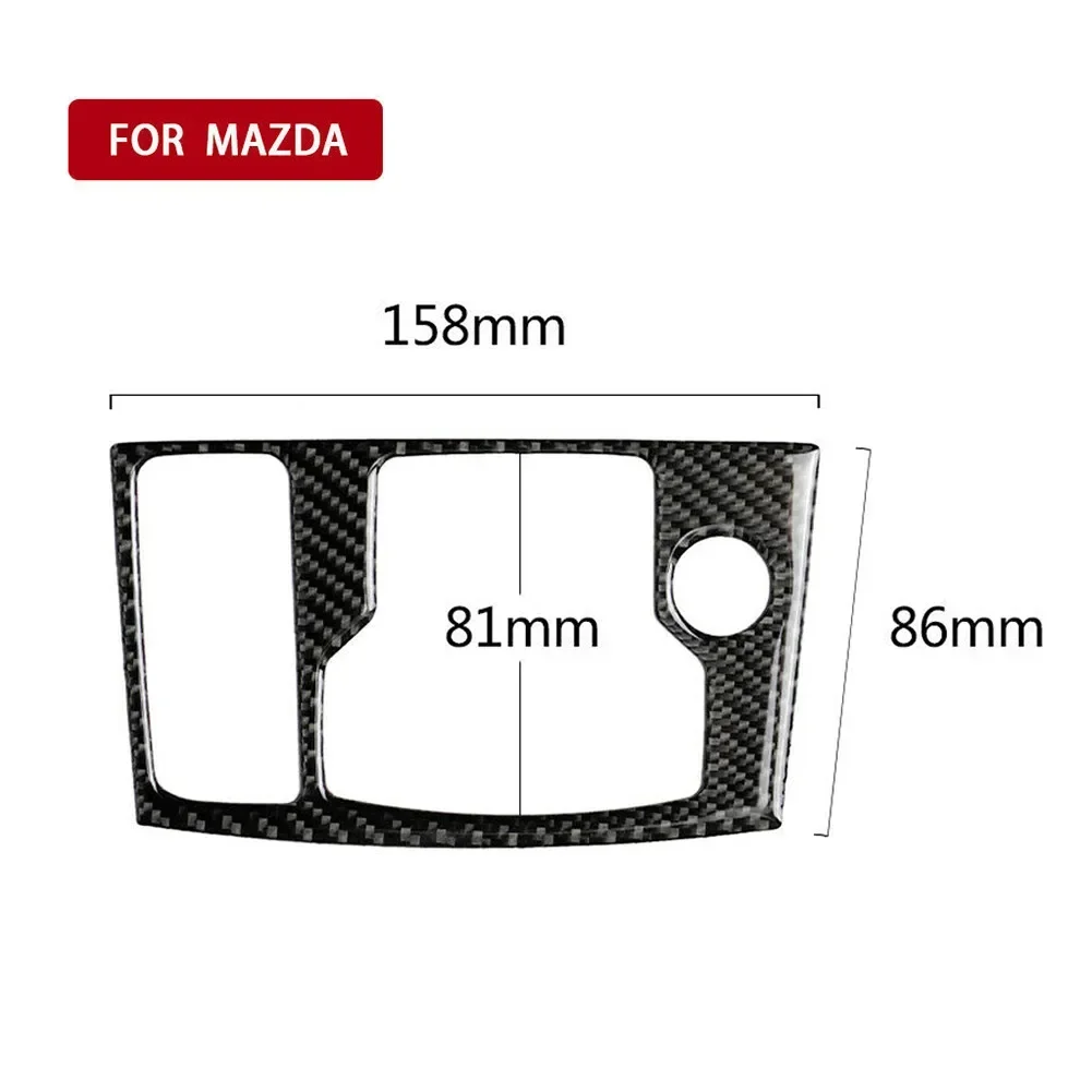 Фото Внутренняя мультимедийная кнопка из углеродного волокна, накладка для Mazda 3 Axela 2017 2018, кнопка 	   Наклейки Aufkleber Kohlefaser №4