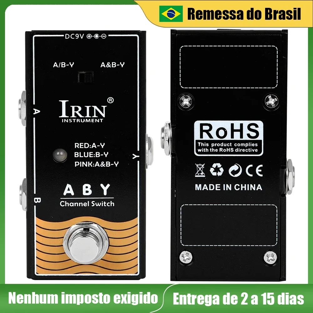 IRIN RF-17 ABY Педаль эффектов для гитары Селектор линии AB Педаль переключателя AB Box-ABY Channel True Bypass Запчасти и аксессуары для бас-гитары