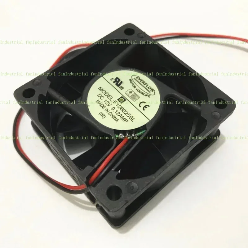 Из Everflow F 126025 SL 12 В 0,12 А 60x60x25 мм 2-проводной охлаждающий вентилятор для сервера