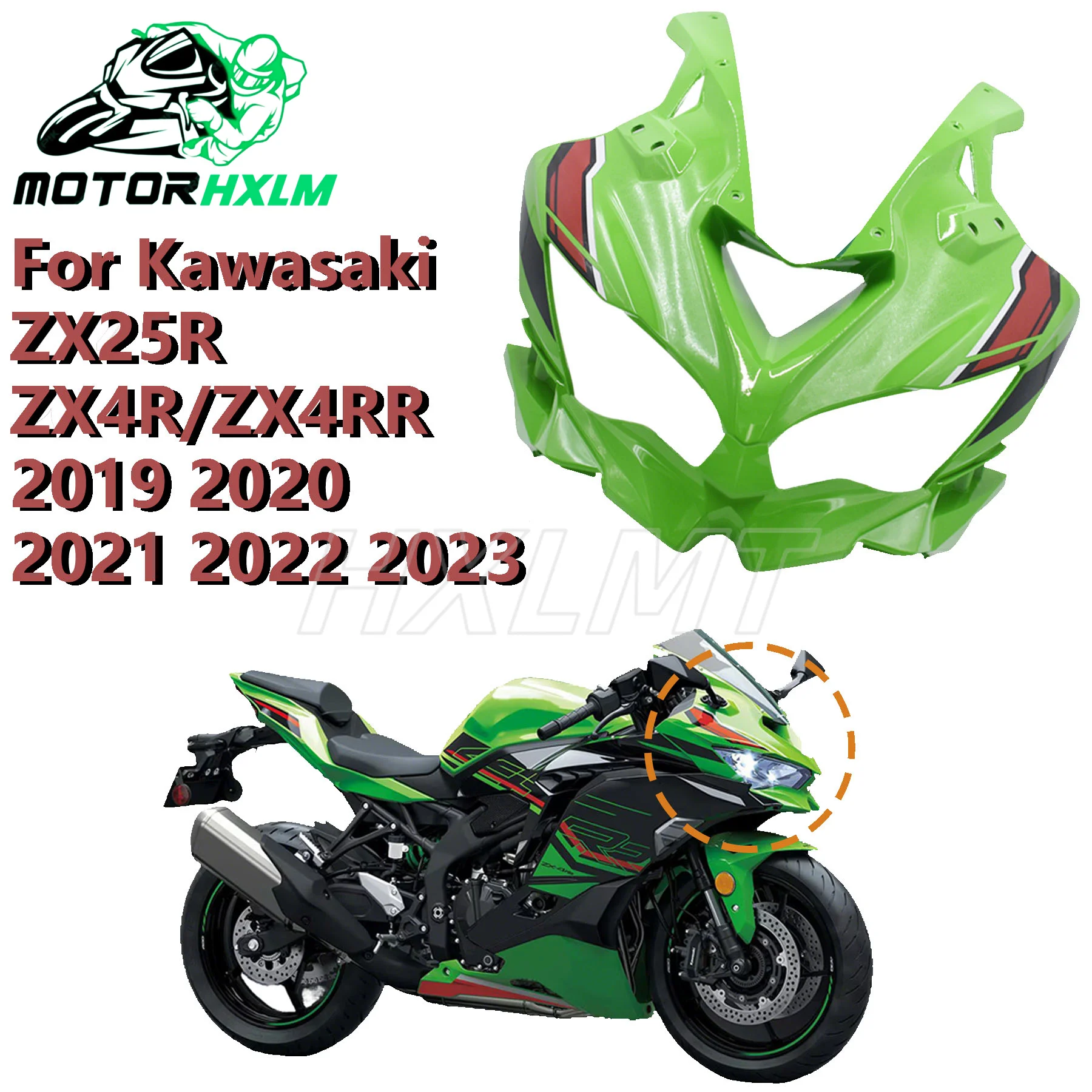 Фото Прочный нижний обтекатель для Kawasaki ZX4R ZX4RR ZX25R 2018-2023, нижняя панель, прочный нижний обтекатель №2