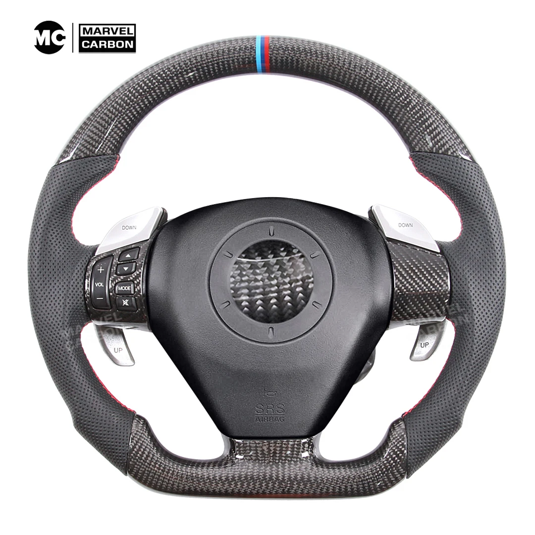 Для Mazda 3 Mazdaspeed 3 2004-2008 кованое рулевое колесо из углеродного волокна индивидуальное рулевое колесо из алькантары