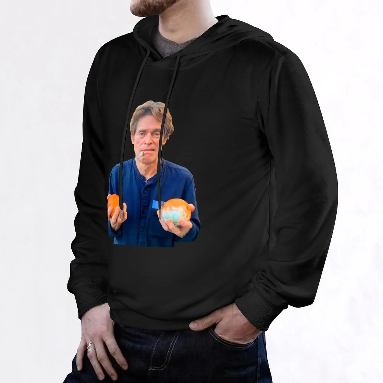 Толстовка с капюшоном Willem Dafoe Holding Orange, осенние новинки, мужская одежда, осенняя одежда, новые толстовки и свитшоты (art.: 3920d22be1df9) - 3920d22be1df9