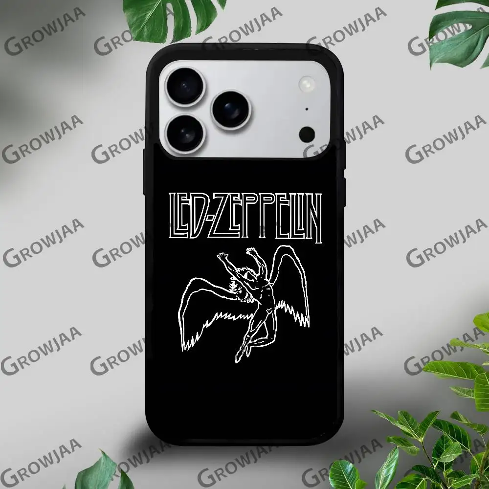 Фото Чехол для телефона Rock Band L-Led Zeppelin для iPhone 17, 16, 15, 14, 13, 12, 11 Pro Xs Max Mini Plus Celulares Hard Funda №4