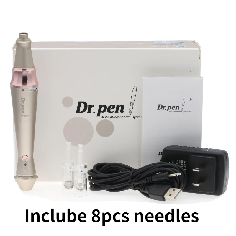 Dr.Pen Ultima E30 Дерма-ручка для ухода за кожей лица, косметические инструменты с 8 шт. картриджей, микроиглами, косметическое устройство