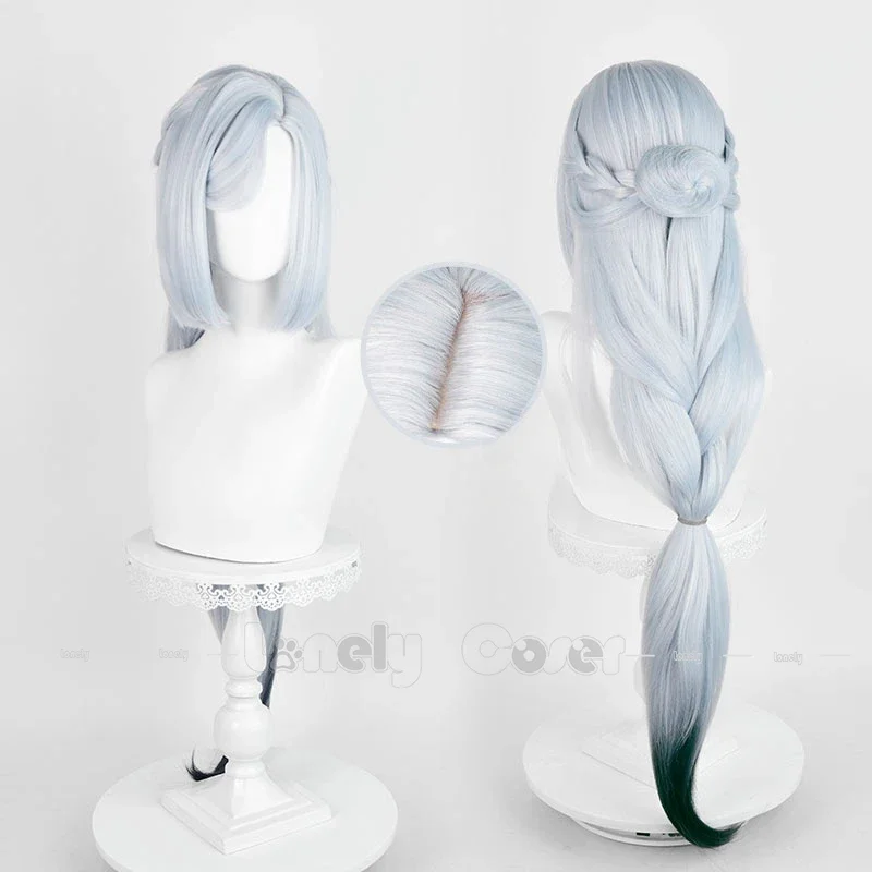 Игра Genshin Impact Shenhe Frostflower Dew косплей костюм парик платье фонарики Риты серьги головной убор Хэллоуин Девушки Женщины (art.: 3920c946895b6) - 3920c946895b6