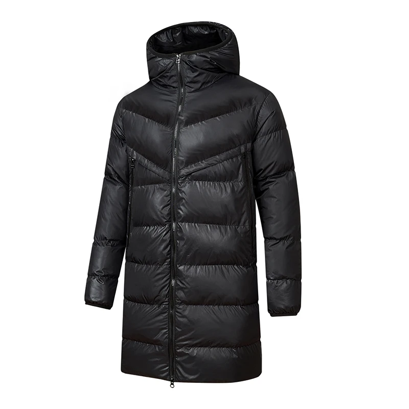 Длинные черные Casacos De Inverno Masculino ветрозащитные утолщенные теплые хлопковые парки высокого качества, удобная мужская одежда на молнии Парки