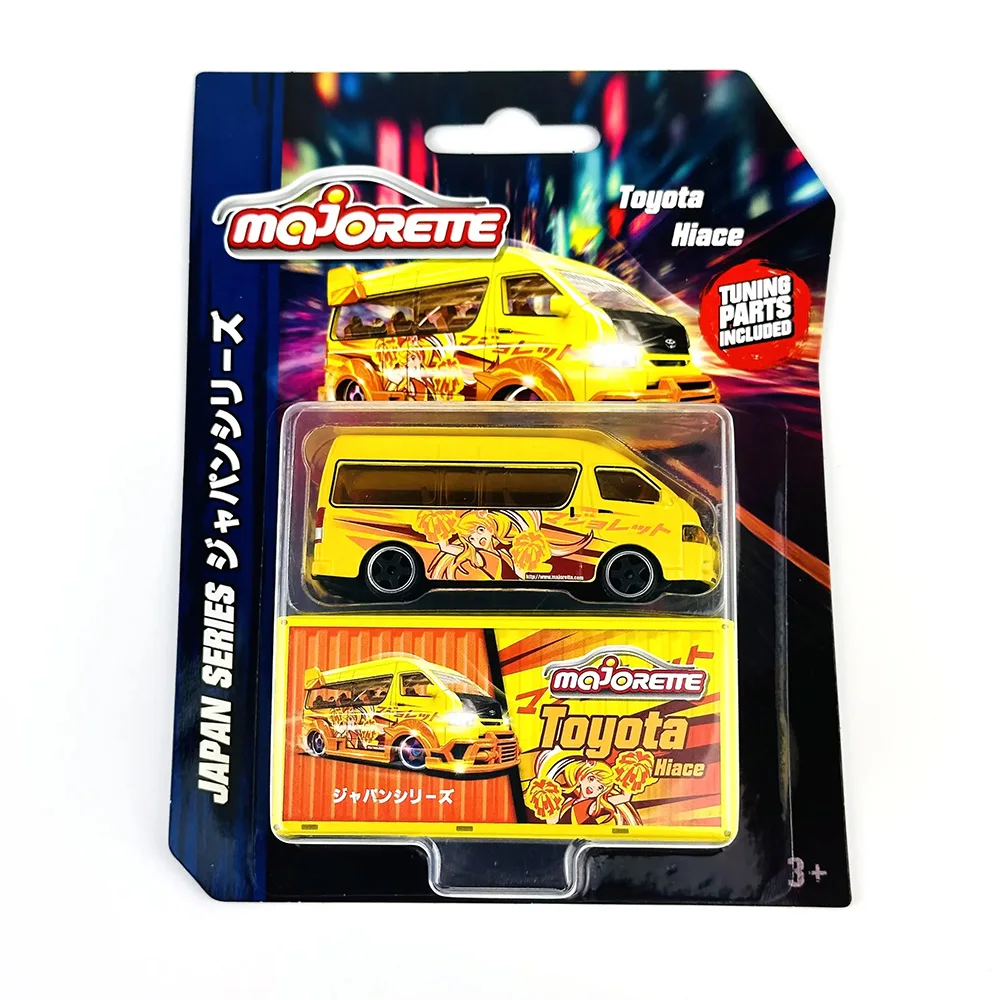 Фото Majorette 1:64 Civic R EK9 Nissan GT R NISSAN Z Hiace Cefiro A31 Коллекция из сплава, литая под давлением модель автомобиля, украшение, подарочная игрушка №4