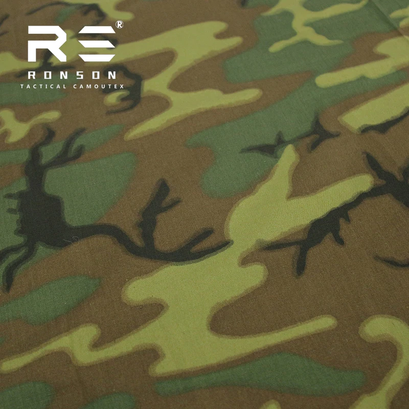 Фото Горячая Распродажа 50% нейлон 50% хлопок ткань ERDL CAMO NYCO5050 Рипстоп тактическая ткань используется для униформы №3