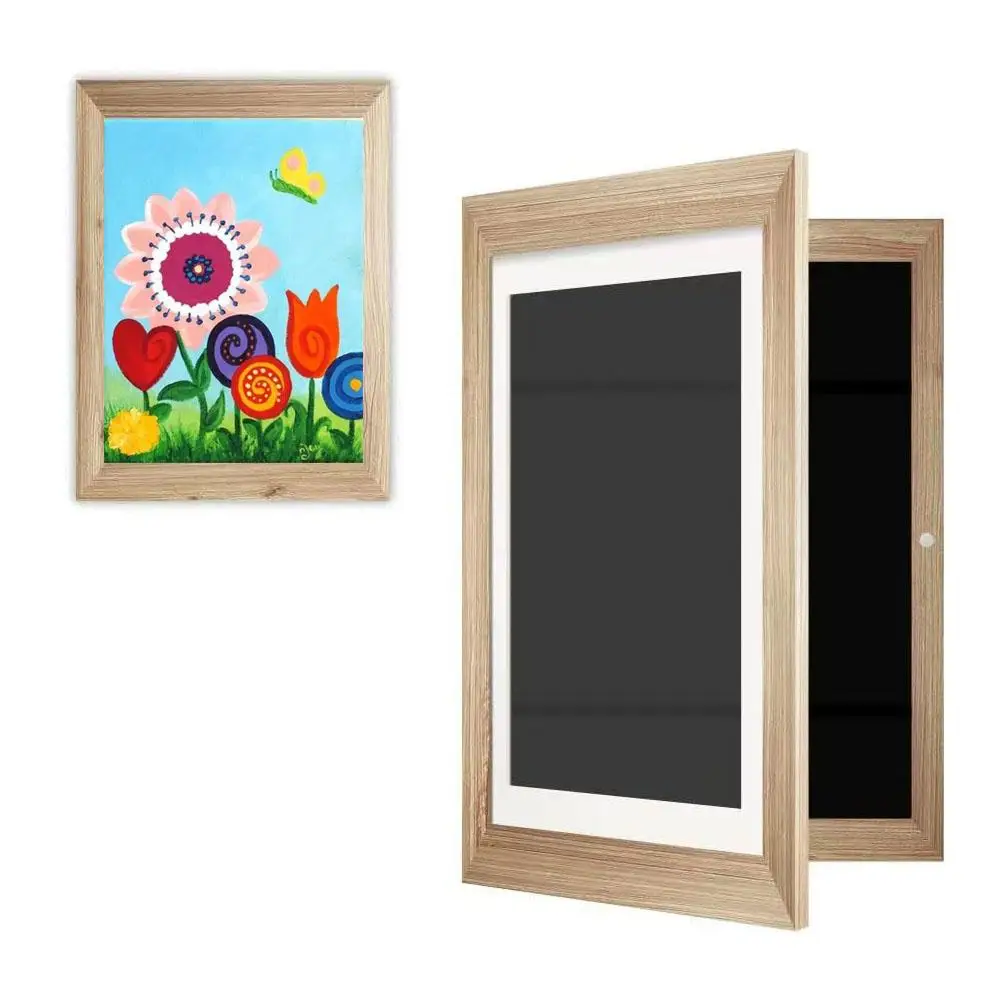 Детская художественная рамка 26x35 см, детская художественная рамка, магнитное переднее открытие, закаленное стекло для рисования, картины, картины