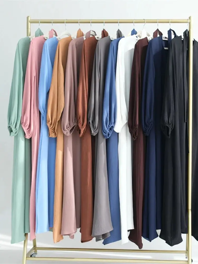 Рамадан Abayas мусульманское арабское скромное платье молитвенная одежда для женщин Abaya Дубай, Турция мусульманский кафтан женское платье