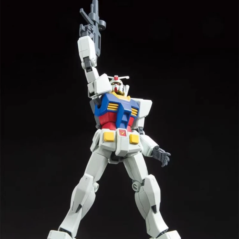 Фото Фигурка аниме, Оригинальная фигурка Bandai Gundam HG 1/144, оживляет эффекты рандама, аниме, фигурка модели, модифицированные игрушки, 12 см, ПВХ №4