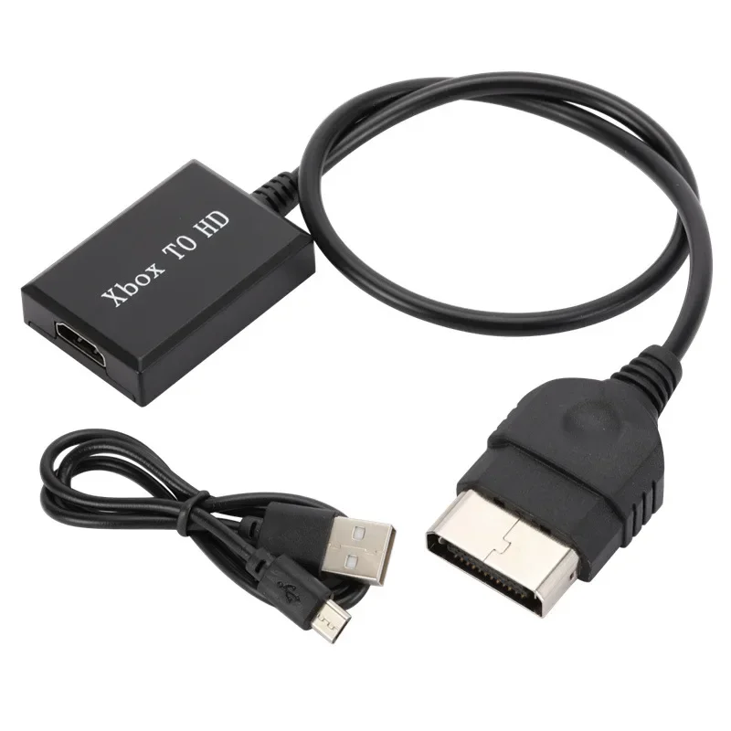Адаптер видеопреобразователя с XBox на HDMI HD 1080P/720P с кабелем питания USB для моделей оригинальных консолей