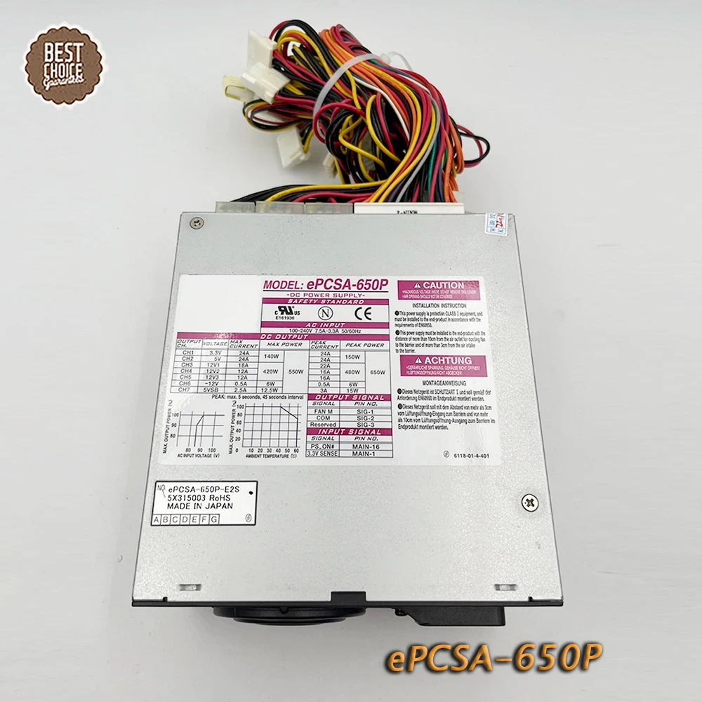 ePCSA-650P ePCSA-650P-E2S 650 Вт для промышленного медицинского питания
