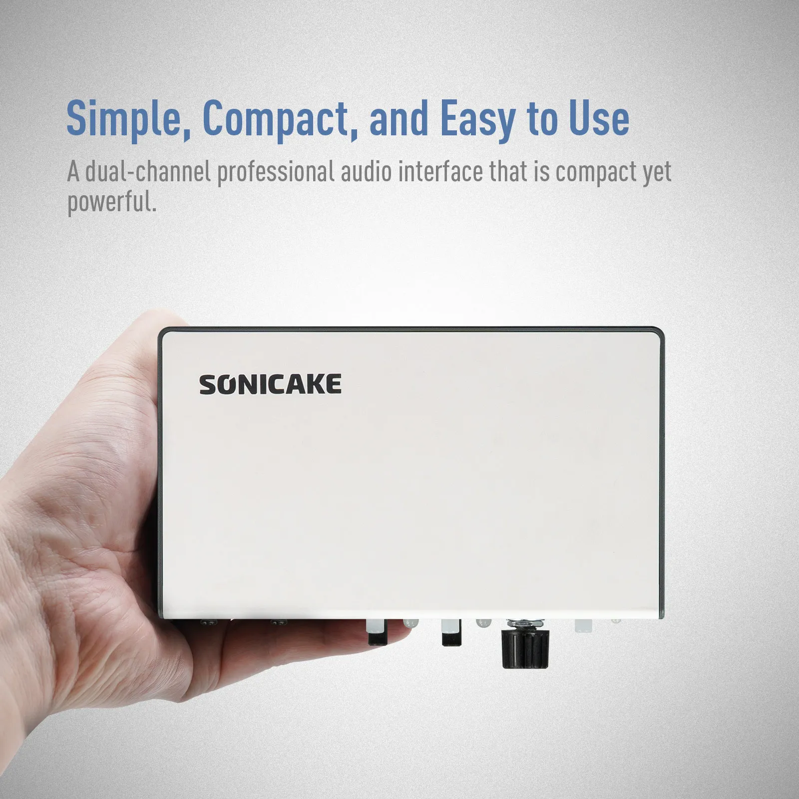 Фото SONICAKE Sonic Cube II двухканальный профессиональный аудиоинтерфейс с высококачественным аналоговым предусилителем, цифровое моделирование, эффекты DSP №5
