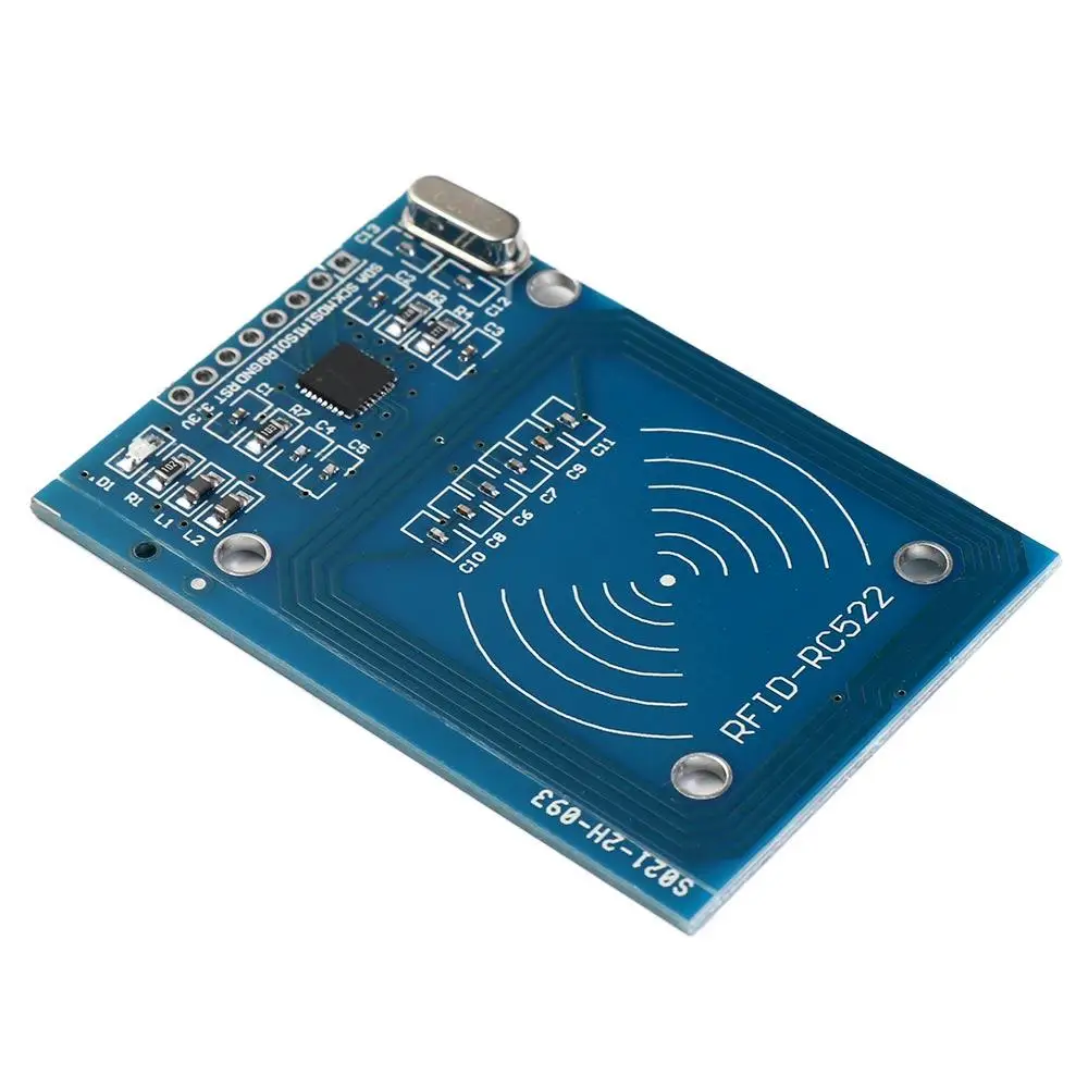 Фото Полный набор RC522 RFID беспроводной модуль прямоугольный 40 мм (1,57 дюйма) × 60 мм (2,36 дюйма) MFRC-522 антенный RFID-модуль MFRC-522 плата №3