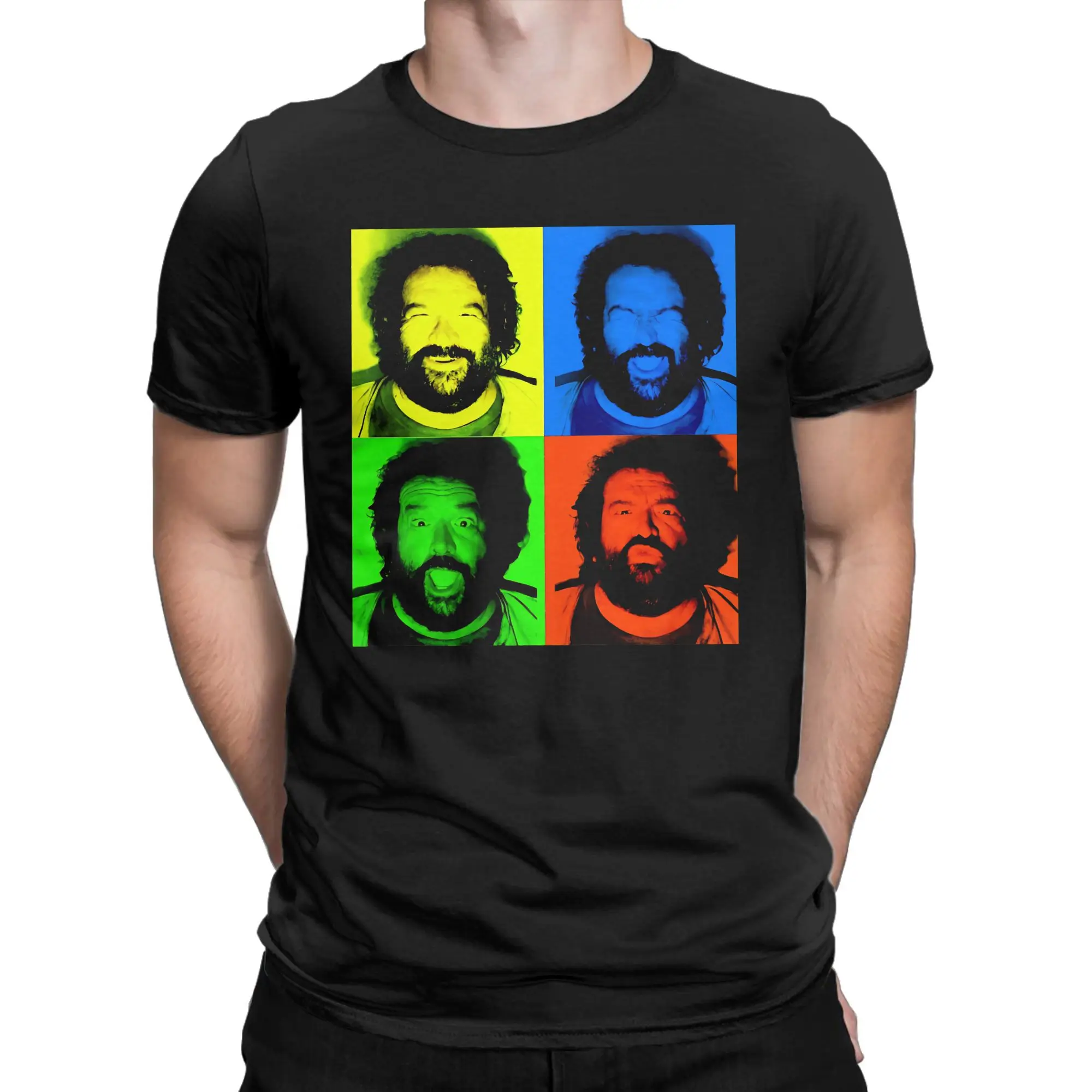 Фото Футболка Bud Spencer Banana Joe 1982, мужская футболка из чистого хлопка Crazy, футболка с круглым вырезом, одежда с короткими рукавами, 6XL №2