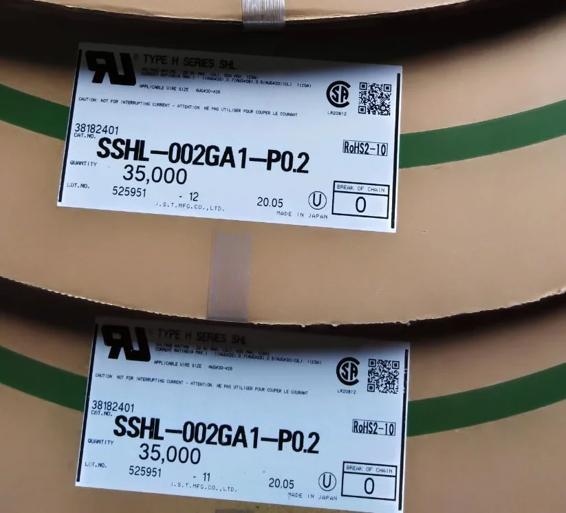 Фото Оптовая продажа разъема JST 35000 шт./катушка кабельная линия SSHL-002T-P0.2 SSHL-003T-P0.2 SSHL-002GA1-P0.2 SSHL-003GA1-P0.2 №4