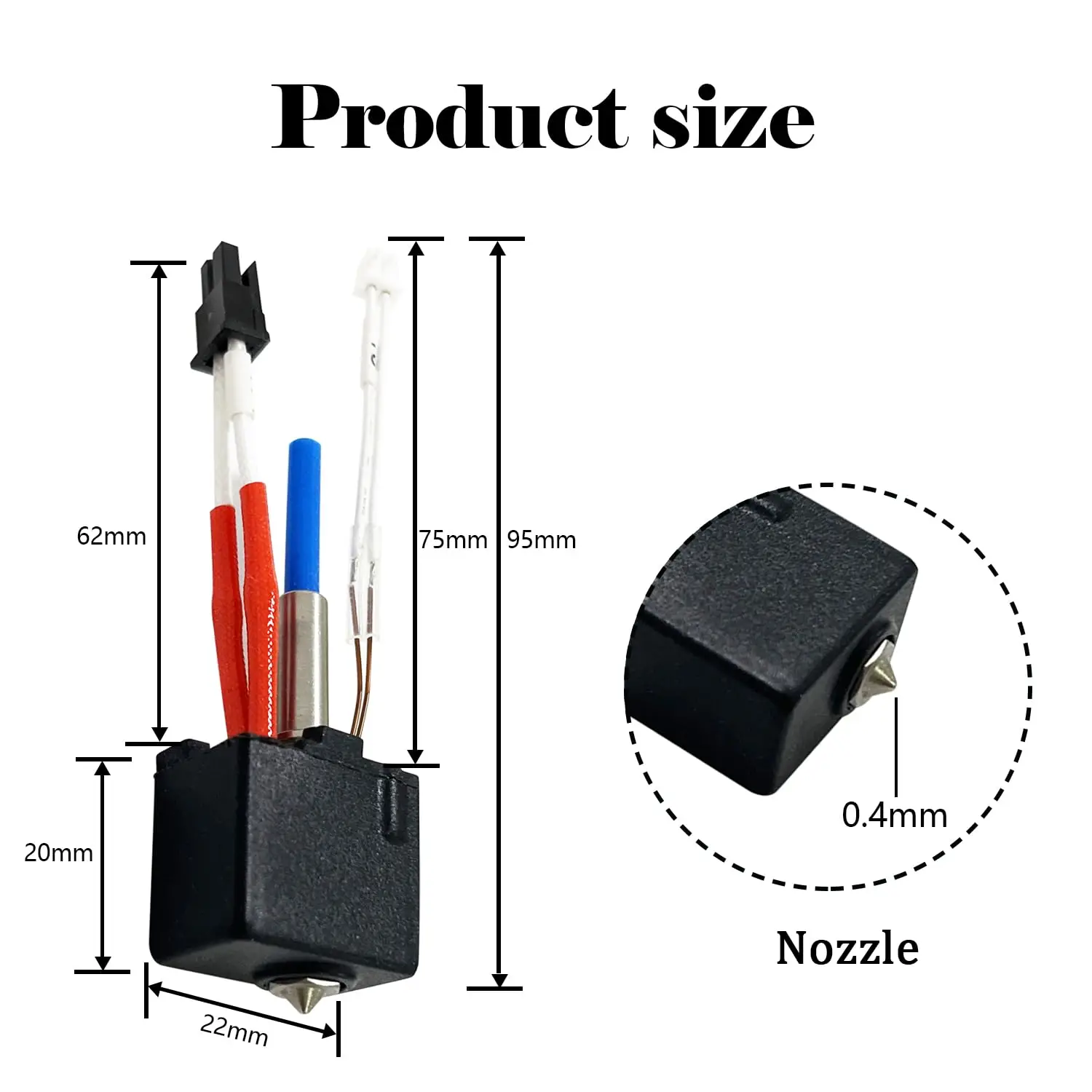 Фото Комплект экструдера с печатающей головкой Hot End для замены Anycubic Kobra 2/Kobra 2 Neo/Kobra 2 Pro/Kobra 2 Plus/Kobra 2 Max №3