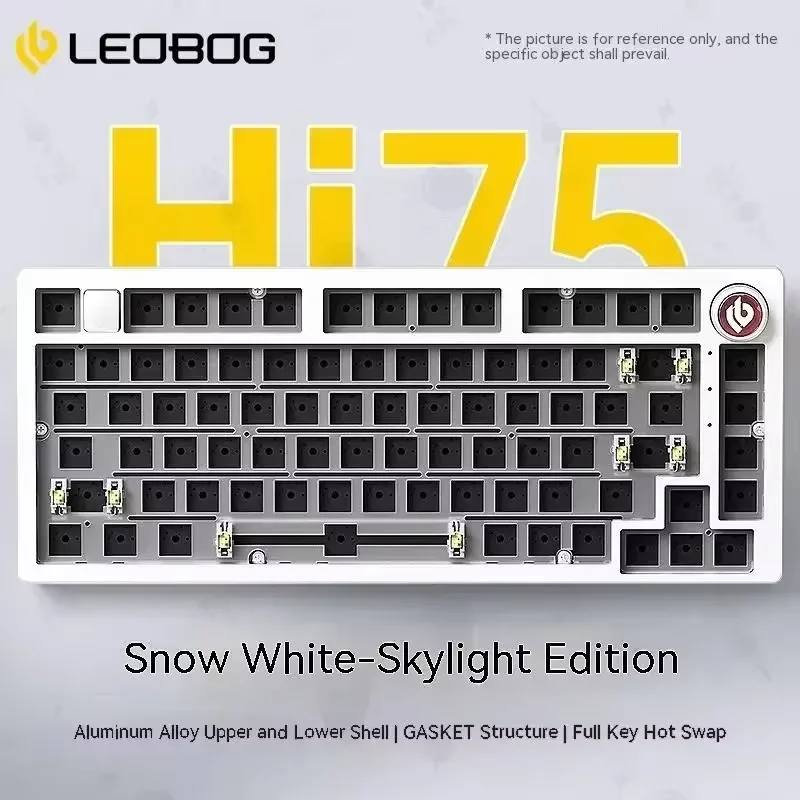 Leobog Hi75 комплект проводной клавиатуры из алюминиевого сплава для игр с возможностью горячей замены RGB прокладка USB настройка для геймера офисный настольный подарок