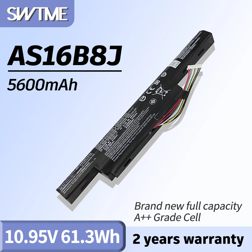 Аккумулятор для ноутбука AS16B5J AS16B8J для Acer Aspire 15,6 дюйма, зеркальная фотография