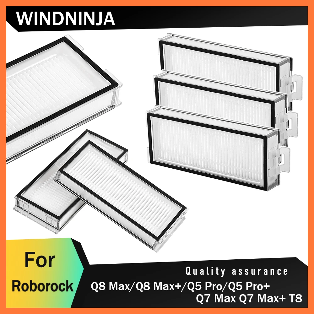 HEPA-фильтр для Roborock Q5 Pro/Q5 Pro+Q7 Max/Q7 Max+/T8/Q8 Max/Q5 Pro Plus//Q8 Max+/Q8 Max Plus робот-пылесос моющийся фильтр