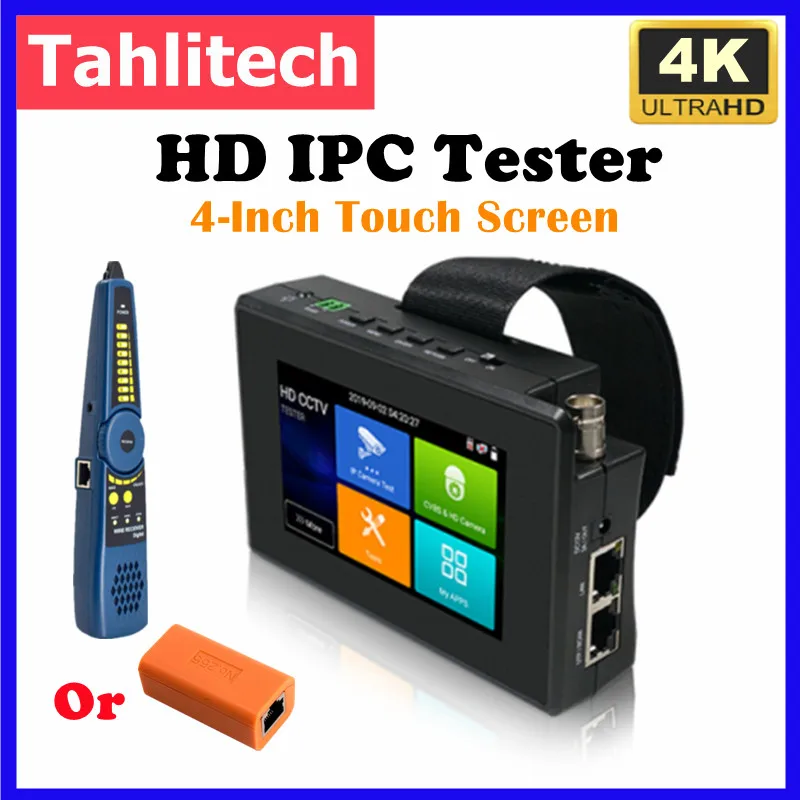 4-дюймовый наручный CCTV Tools H.265 AHD CVI TVI CVBS Монитор видеонаблюдения для аналоговой IP-камеры Тестеры POE CFTV 4K CCTV IP-тестер