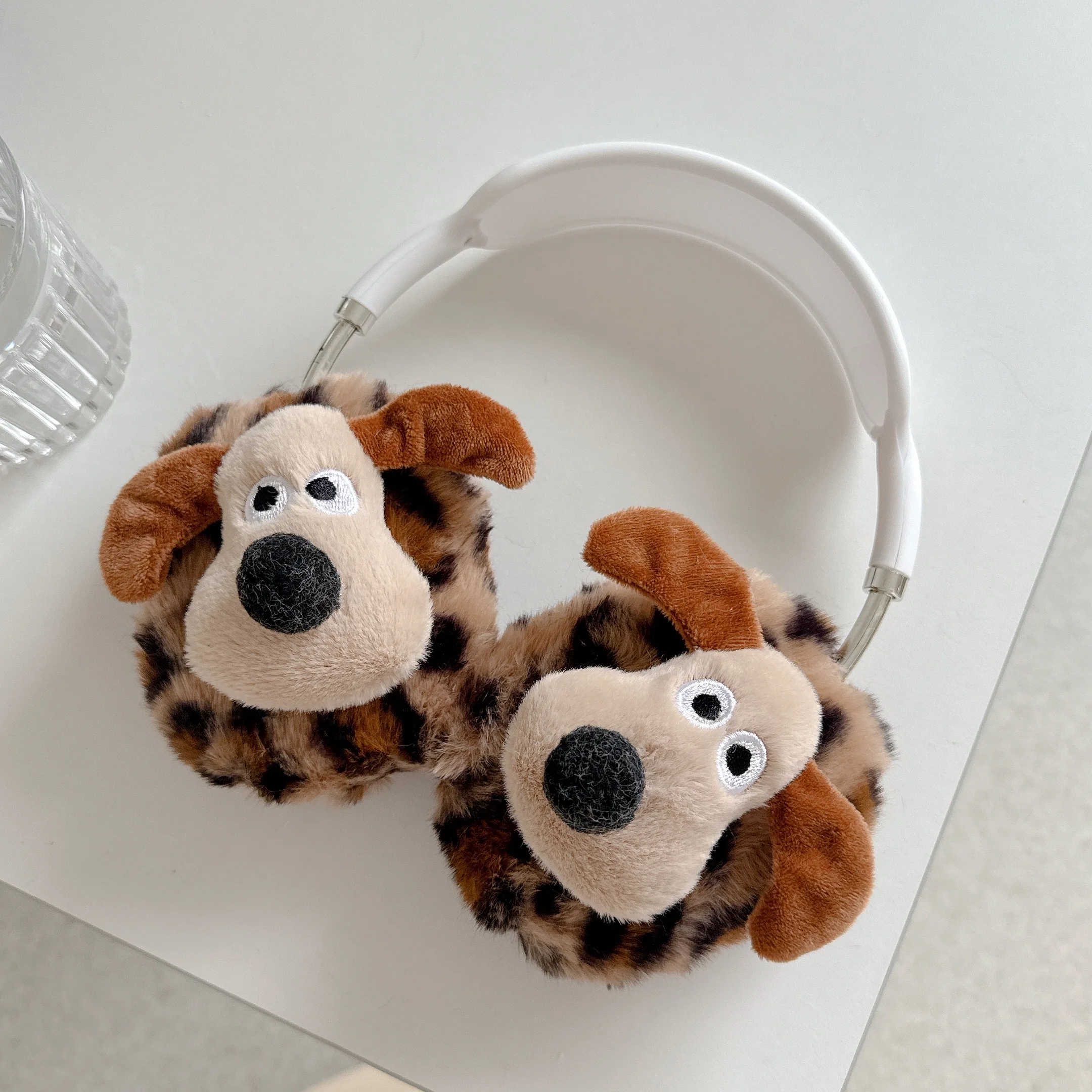 Для Airpods Max чехол для наушников плюшевый мягкий милый 3D плюшевый Master Dog Bluetooth-гарнитура меховые аксессуары для наушников сохраняет тепло чехол