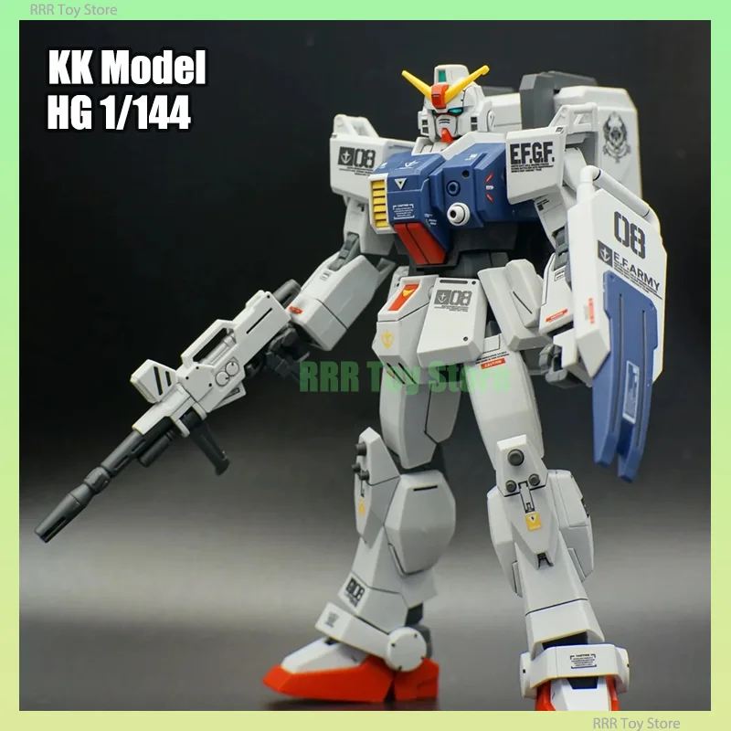 В наличии Модель KUKU KK 1/144 HG RX-79G Грунтовой тип Коллекция сборки Модель Комплект Фигурка Робот Наборы пластиковых моделей Игрушка в подарок