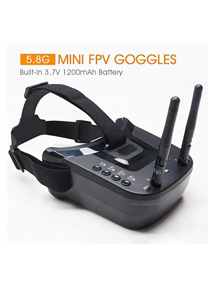 FPV очки монитор 5,8G 40CH 3 дюйма 480*320 точек высокая яркость HD ЖК-экран двойные антенны видеоочки гарнитура с батареей (art.: 3920d1b5379bd) - 3920d1b5379bd
