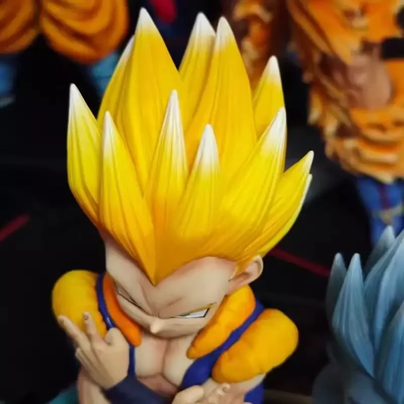 Фото Лидер продаж, аниме Dragon Ball, периферийные устройства CS S + версия Super Sikes, фигурка Wu Tian Super Saiyan, аниме-модель, орнамент, подарок №4