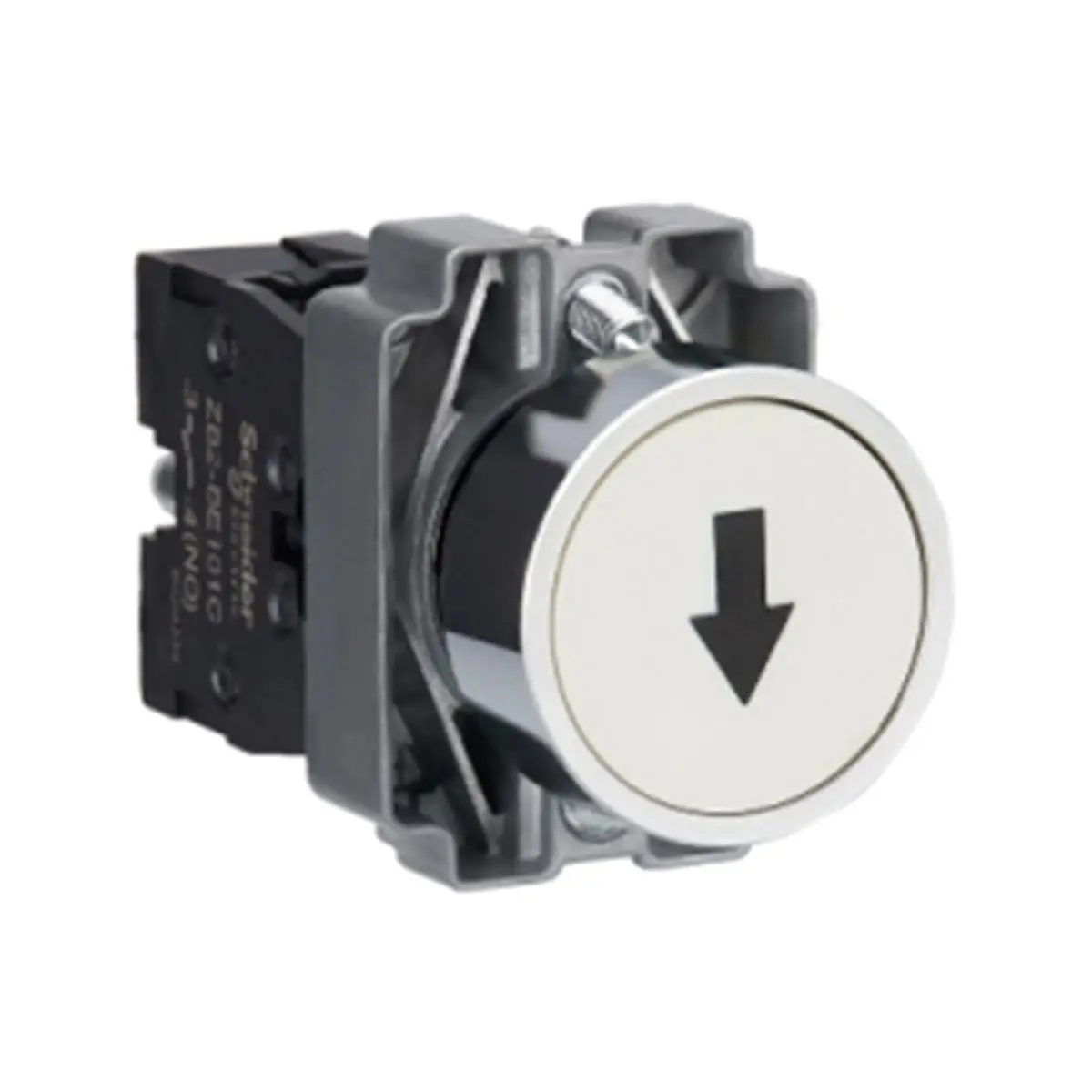 XB2BA3341 XB2BA3341C = ZB2BZ101C + ZB2BA334C белая кнопка Ø 22-пружинный возврат-1NO