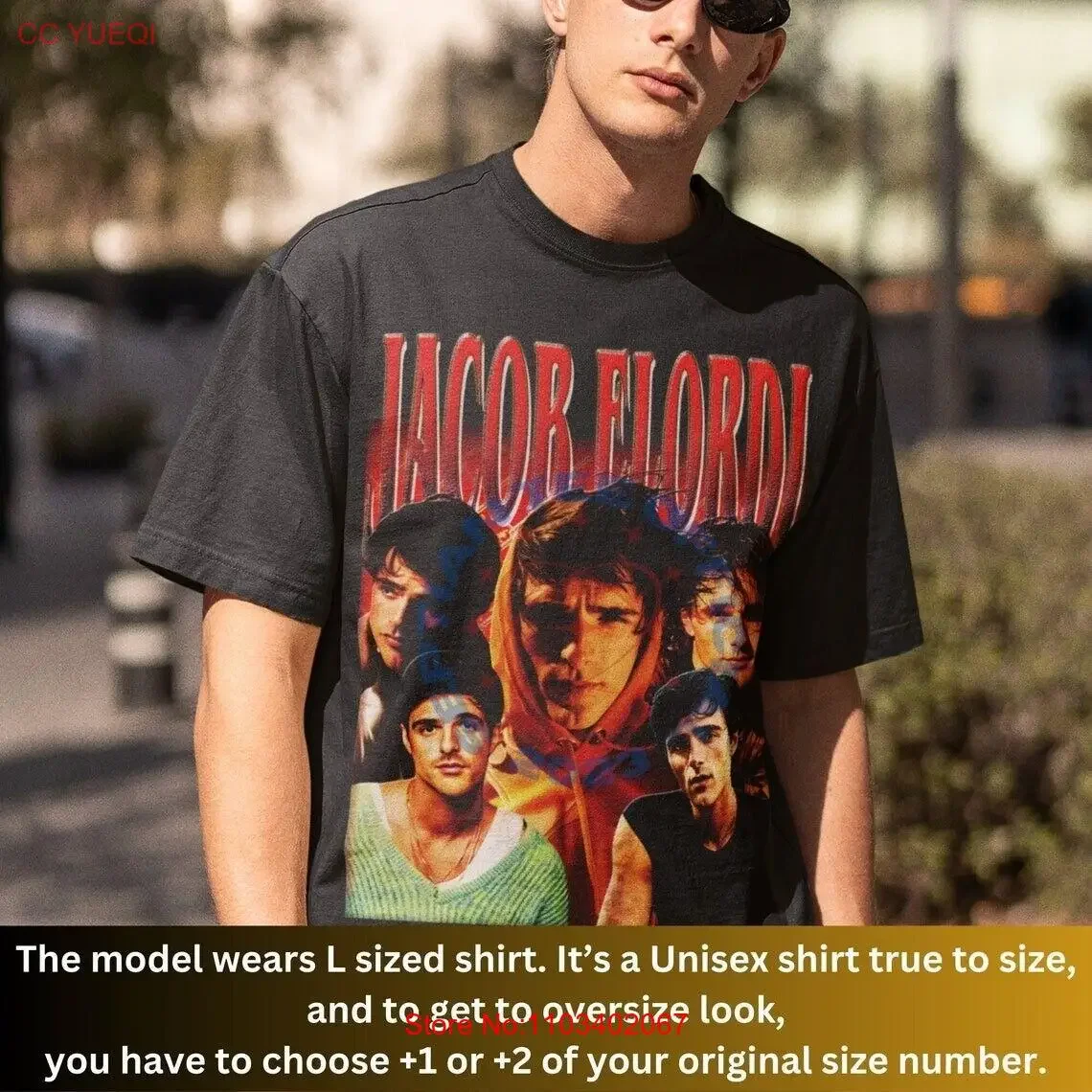 Супер свежая футболка Jacob Elordi Homage из сериала Elor, винтажный стираный топ для повседневной носки, унисекс, повседневная, дышащая, растягивающаяся